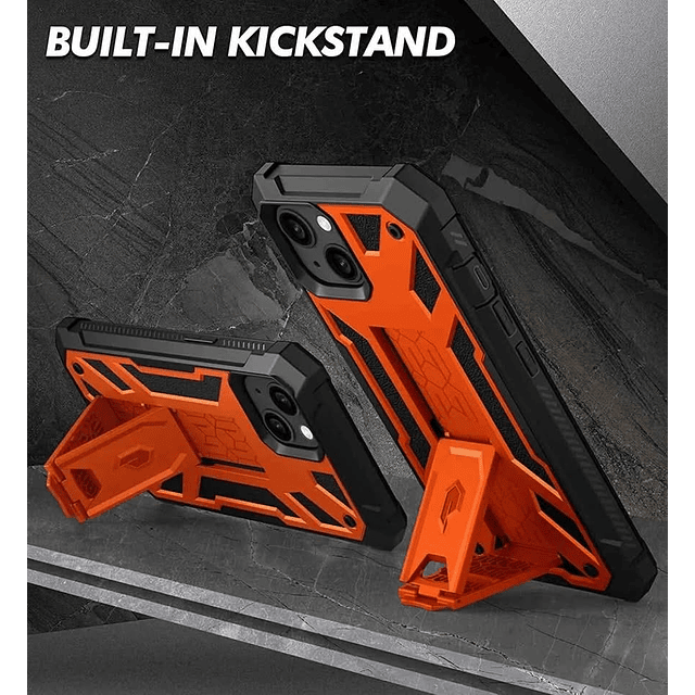 Case Poetic Spartan iPhone 13 Pro Max Militar 360° con Mica y Soporte