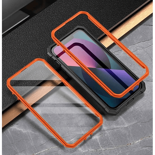 Case Poetic Spartan iPhone 13 Pro Max Militar 360° con Mica y Soporte