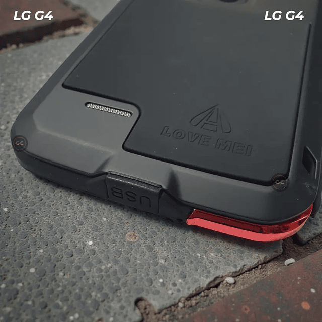 Case Love Mei LG G4 - Armadura de Aluminio y Silicona Empernada