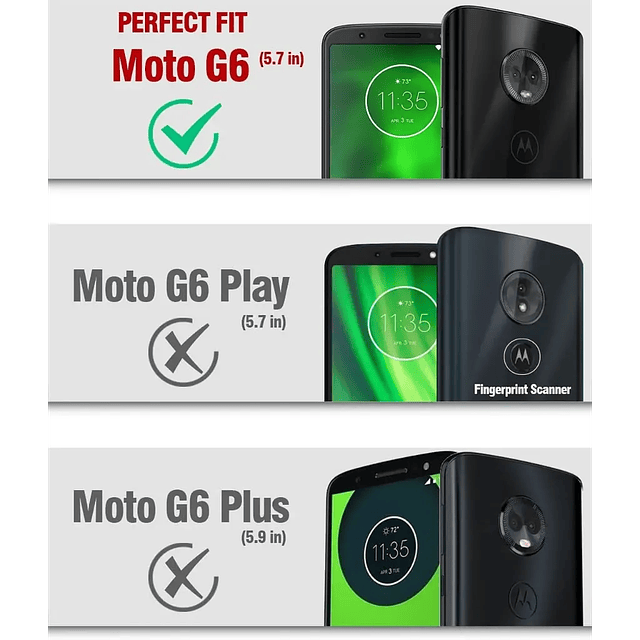 Case 360 Motorola Moto G6 - Armadura con Mica y Sellado Antipolvo