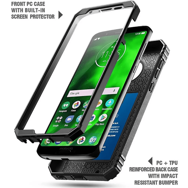 Case 360 Motorola Moto G6 - Armadura con Mica y Sellado Antipolvo
