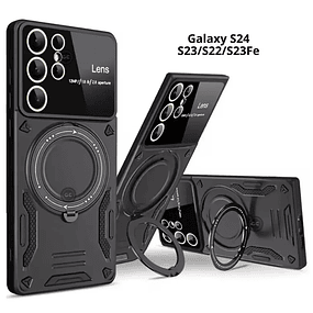 Case MagSafe con Soporte 360 y Protector de Cámara - Galaxy S24 / S23 / S22 / S23 FE