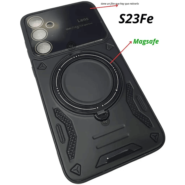 Case MagSafe con Soporte 360 y Protector de Cámara - Galaxy S24 / S23 / S22 / S23 FE