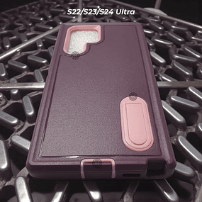 Case 360 Galaxy S22 Ultra - Blindaje Industrial Violeta / Rosado