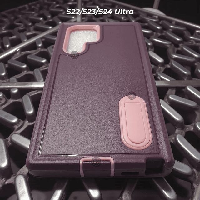 Case 360 Galaxy S22 Ultra - Blindaje Industrial Violeta / Rosado