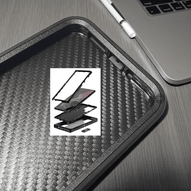 Case Galaxy A54 5g Fundas 360 c/ Marco c/ Parador Carcasas A54 de 3 partes AntiShock 