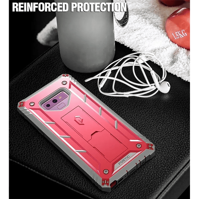 Case Galaxy Note 9 c/ Parador Vertical y Horizontal c/ Mica Integrada para Damas