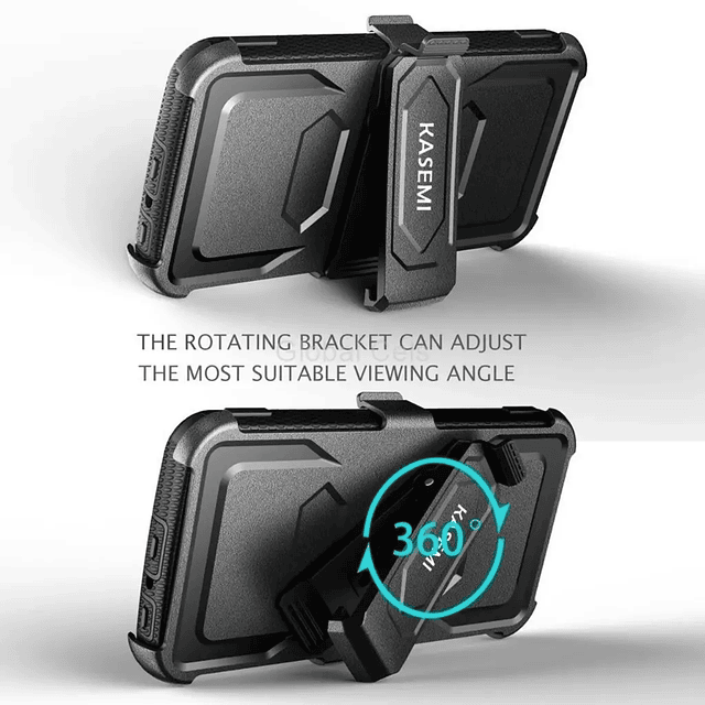 Case Moto G5 G5 Plus Armadura Protector Gancho y Parante Inclinable