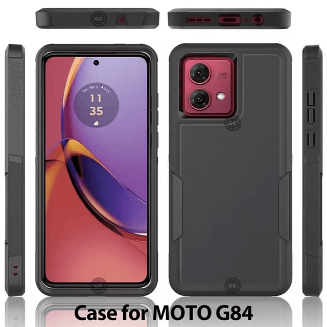 Case Motorola Moto G54 / Moto G84 Carcasas Antishock Recias Gruesas de Bordes Elevados