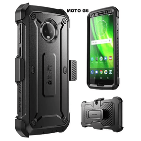 Case Motorola Moto G6 Supcase de Cuerpo Completo con Clip Correa y Mica Antishock 360