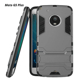 Case Motorola Moto g5 plus de 2 partes c/ Soporte Inclinable AntiShock 