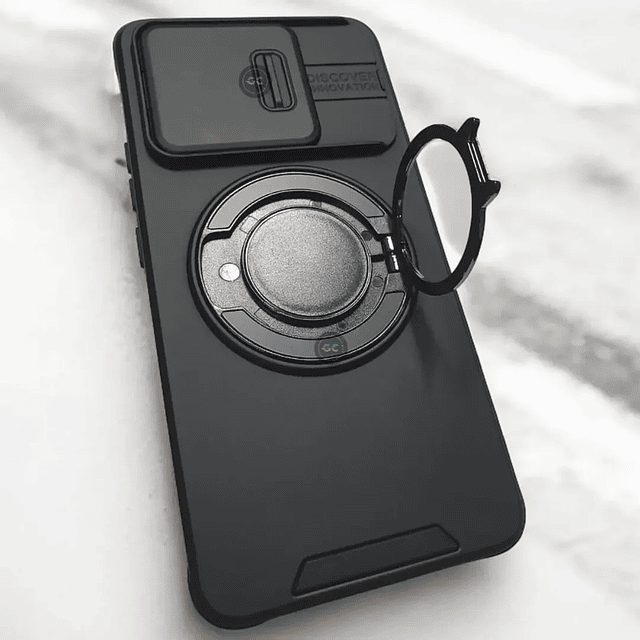 Case Xiaomi 14T / Note 13 Pro / Poco X6 Pro - Armadura con Tapa de Cámara y Soporte 360