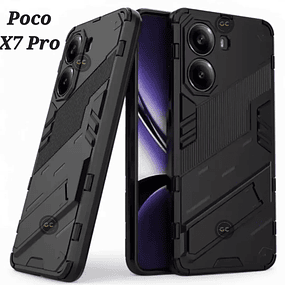 Case Xiaomi Poco X7 Pro 5g Funda AntiShock c/ Cubierta de Cámara c/ Soporte Inclinable