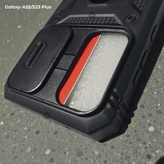 Case Armadura 360 Samsung A55 / S23 Plus - Tapa de Cámara y Grip de Seguridad