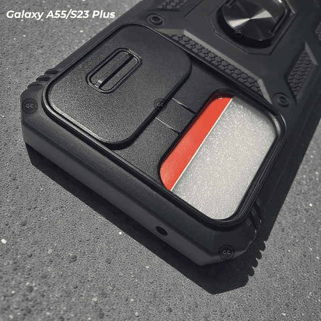 Case Armadura 360 Samsung A55 / S23 Plus - Tapa de Cámara y Grip de Seguridad