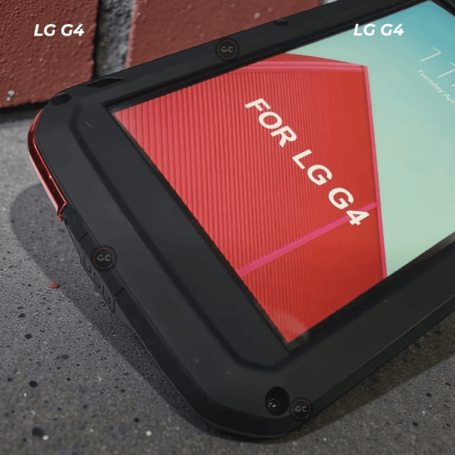 Case LG G4 en Love Mei Armadura de Aluminio Blindado Antishock con Vidrio