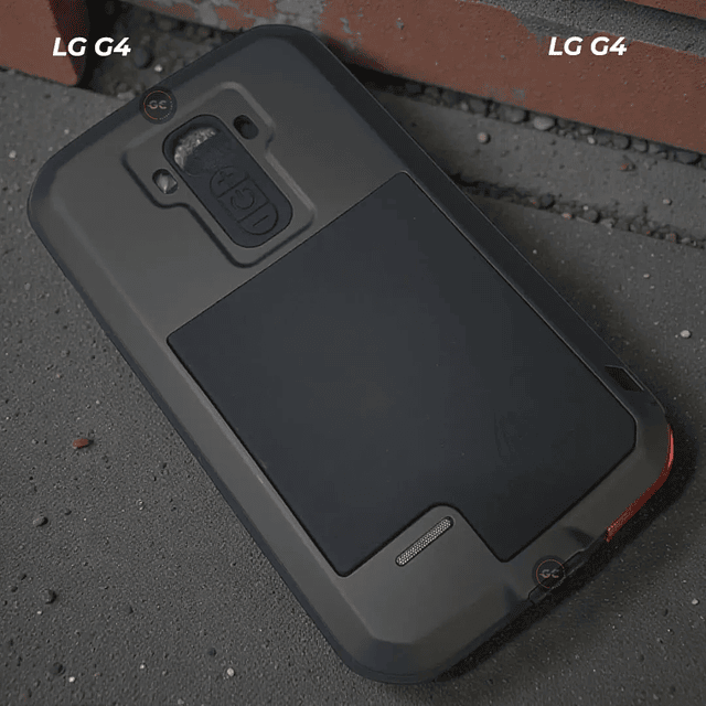 Case LG G4 en Love Mei Armadura de Aluminio Blindado Antishock con Vidrio