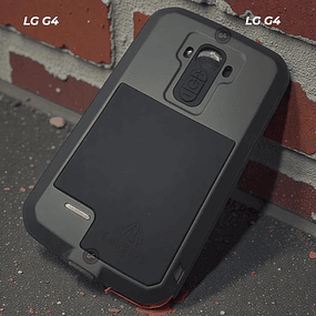 Case LG G4 en Love Mei Armadura de Aluminio Blindado Antishock con Vidrio