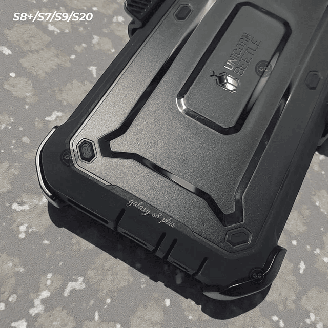 Case Supcase S8 Plus Original con Blindaje Total con Mica + Clip para Cinturón + Antishock