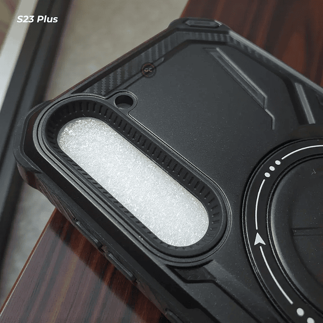 Carcasa Samsung Galaxy S23 Plus MagSafe 360° con Soporte de Metal y Marco Frontal