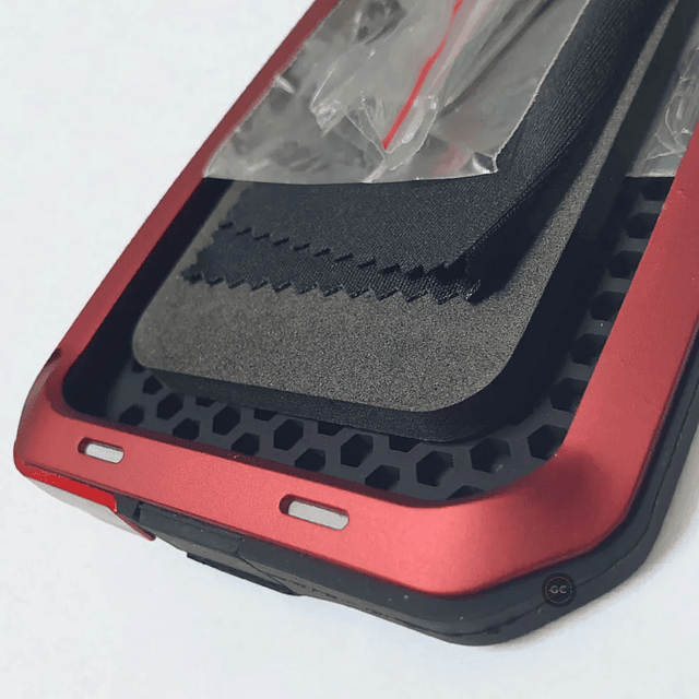 Case Metálico Antishock - Galaxy S7 Edge (Rojo) / Note 8 (Amarillo) 360°