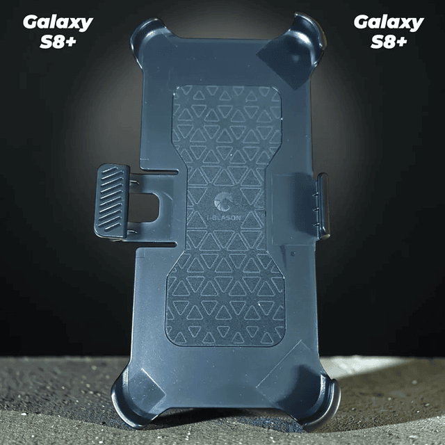 Case Galaxy S8+ Plus i-Blason Transformer con Clip de Correa + Soporte Video + Fibra de Carbono