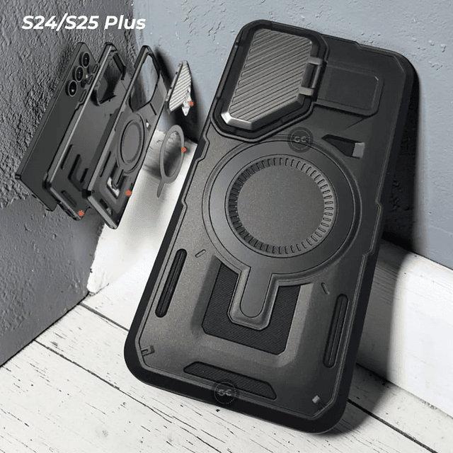 Case Samsung Galaxy S25 Plus / S24 Plus Antishock con MagSafe y Protector de Cámara Metálico