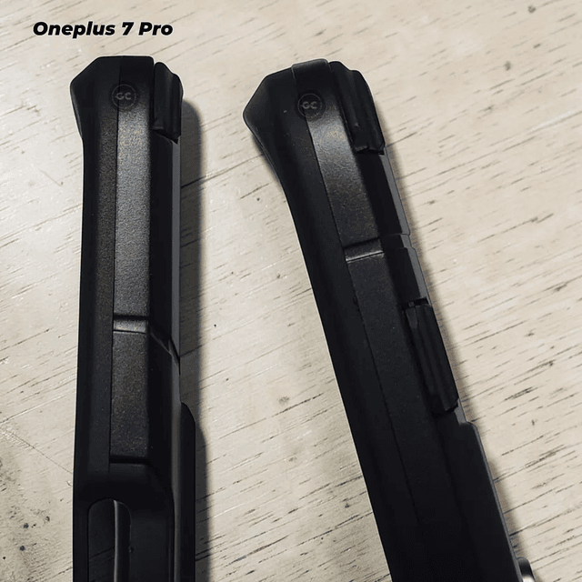 Case para OnePlus 7 / 7T Pro Antishock Militar para Soporte de Imán en Negro