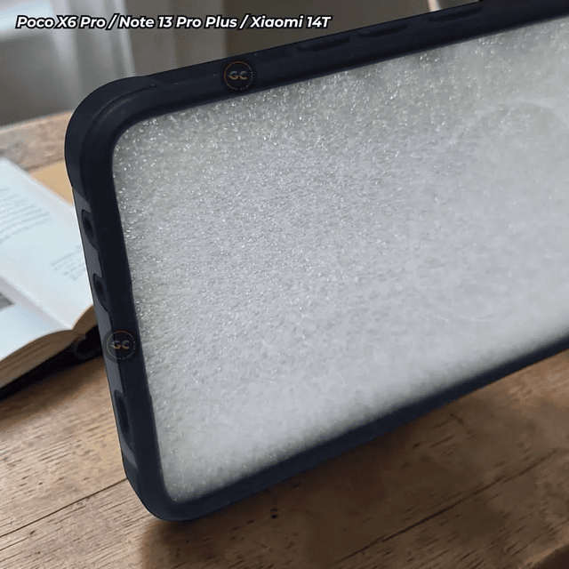 Case Poco X6 Pro Xiaomi Note 13 Pro Plus 14T con Tapa Cámara + Soporte Imán para Auto Antishock