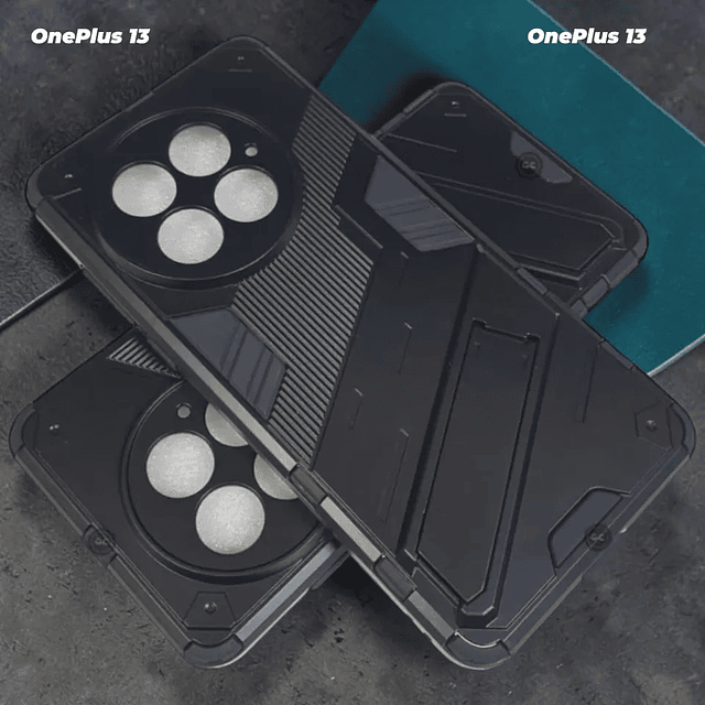 Carcasa Antishock OnePlus 13 con Parante se Adhiere a Imánes con Escudo de Cámara