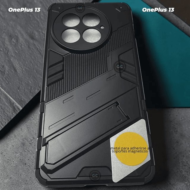 Carcasa Antishock OnePlus 13 con Parante se Adhiere a Imánes con Escudo de Cámara