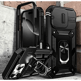 Carcasa 4 partes iPhone 16 Pro / 15 Pro / 14 Pro / 12 Pro Max 360° con Tapa Cámara