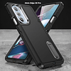 Case 3 Piezas Motorola Moto Edge 30 Pro con Soporte + Protección 360° Antishock Negro