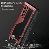 Carcasa Galaxy Z Fold 6 con Estructura Metálica + Soporte + Slot S-Pen Protector Grado Militar