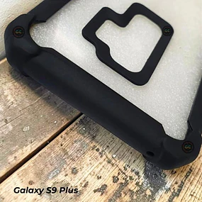 Carcasa 360° Galaxy S9 Plus y Note 10+ con Marco Frontal + Encajonado + Trasera Transparente