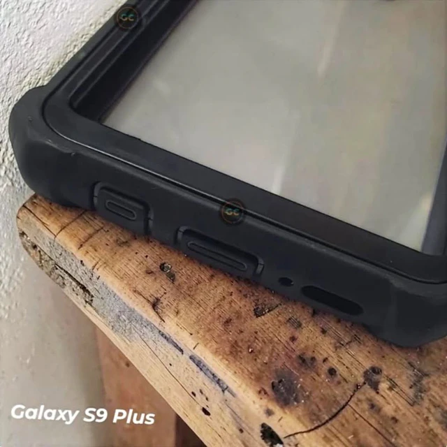 Carcasa 360° Galaxy S9 Plus y Note 10+ con Marco Frontal + Encajonado + Trasera Transparente