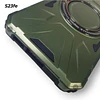 Carcasa Galaxy S23 FE Verde con Soporte y Bordes Antigolpes para Magsafe