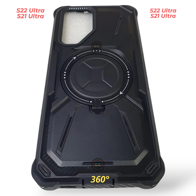 Case Samsung S21 Ultra 360 MagSafe con Soporte y Anillo Antishock