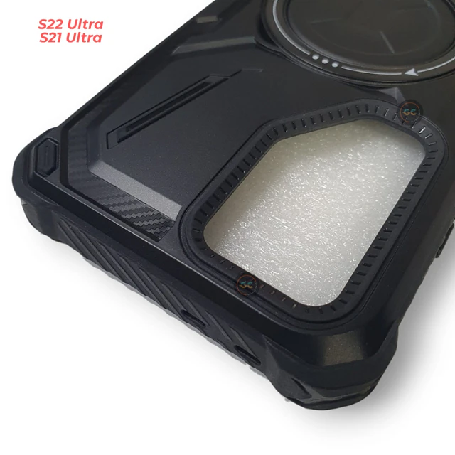 Case Samsung S21 Ultra 360 MagSafe con Soporte y Anillo Antishock