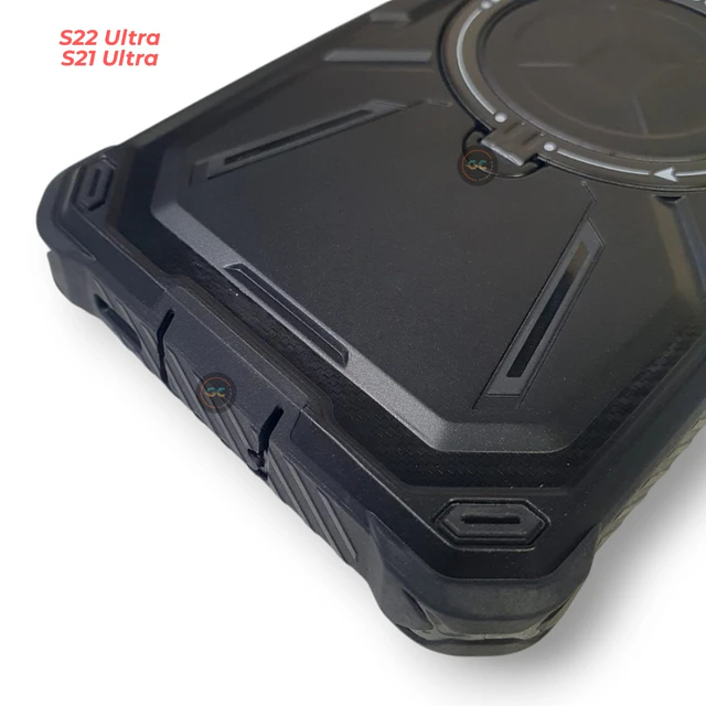 Case Samsung S21 Ultra 360 MagSafe con Soporte y Anillo Antishock