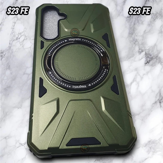 Case Samsung Galaxy S23 FE MagSafe Verde con Soporte Metálico