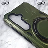 Case Samsung Galaxy S23 FE MagSafe Verde con Soporte Metálico