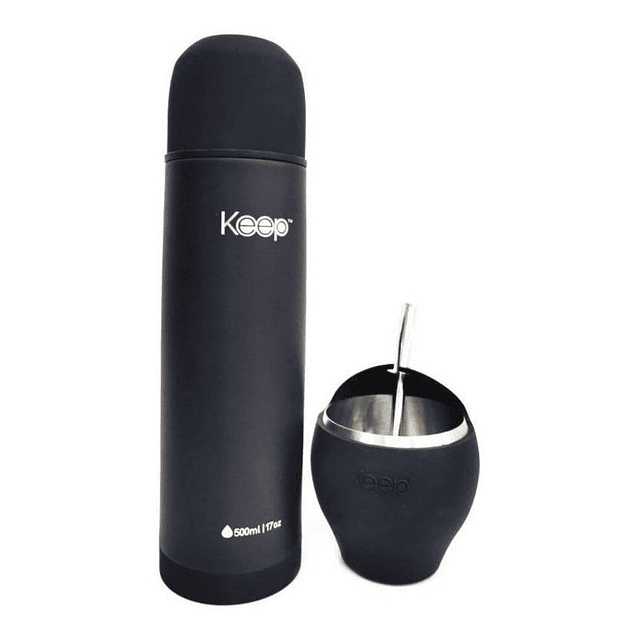 Set Termo Bala 500 Ml + Mate 230 Ml C/bombilla - Keep