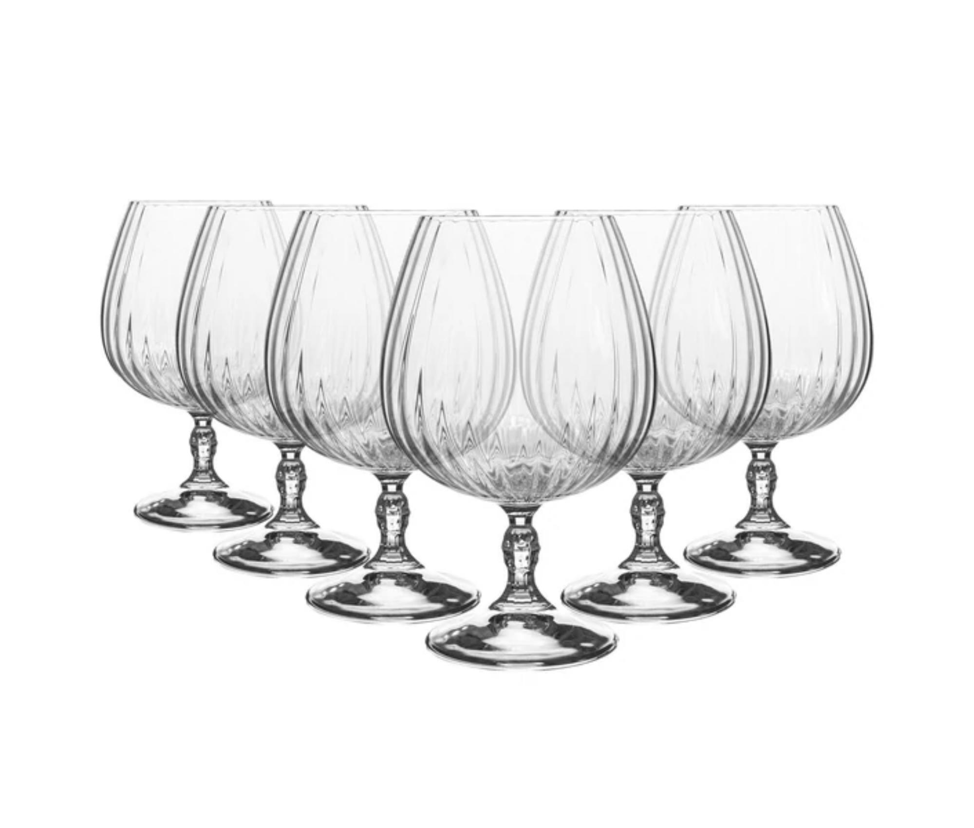 Set 6 Calici Cognac Americas 20s - Bicchieri Per Whisky, Rum E Distillati Con Stelo Diamantato - Foto 9