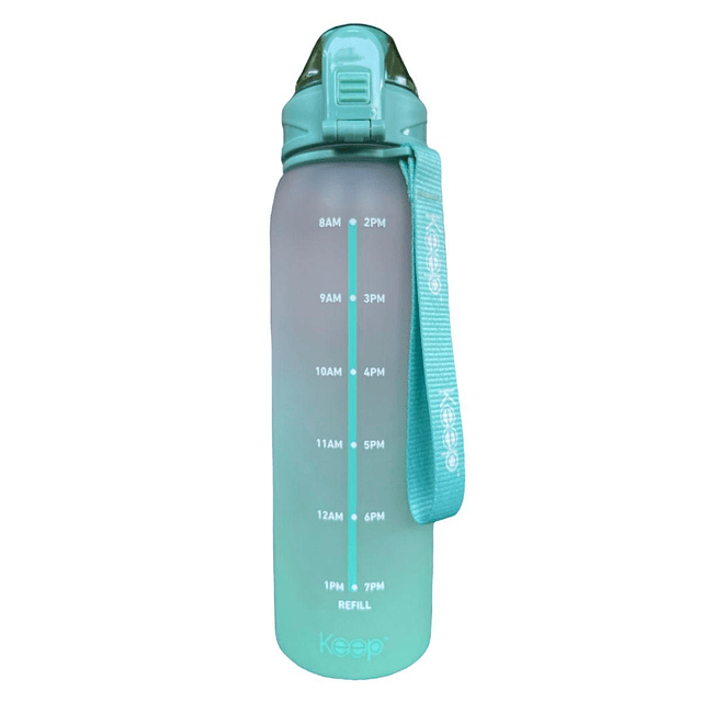 Botella hidratación 1 litro Verde