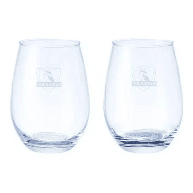 Set 2 Vasos Premium Colo Colo 370ml