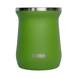 Vaso Mate Acero Inoxidable Hammered Keep 300ml Verde