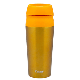 Vaso Mug Térmico Botón Keep 450ml Amarillo