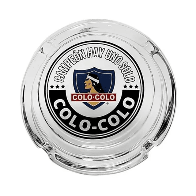 Cenicero de Vidrio Colo Colo