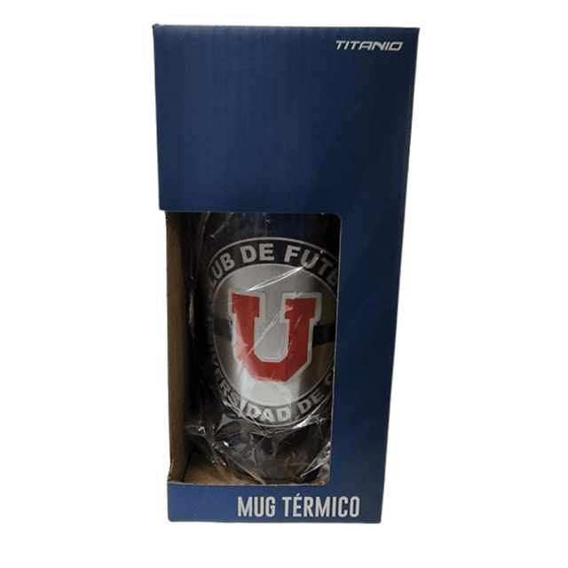 Vaso Mug Térmico Antiderrame U de Chile 450ml